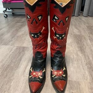 Handmade Bad Kitty Cowgirl Boots